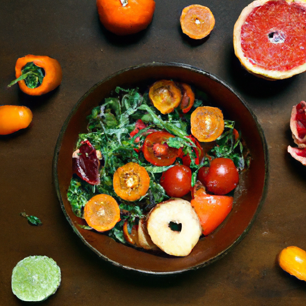A vibrant flatlay of a rustic bowl, charred vegetables and citrus—hero image for SavorWave